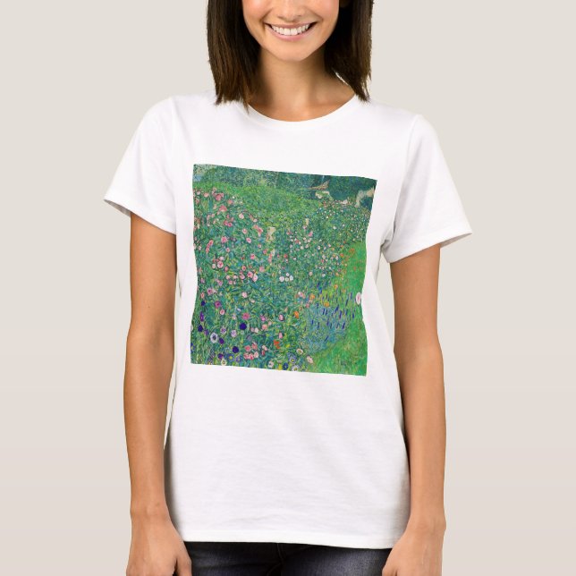 Camiseta Gustav Klimt - Paisagem do Jardim Italiano (Frente)