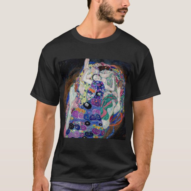 Camiseta Gustav Klimt Pintando A Virgem (Frente)