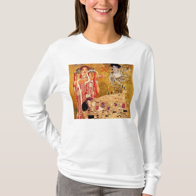 Camiseta Gustav Klimt, pinturas Collage, Arte Combinada (Frente)