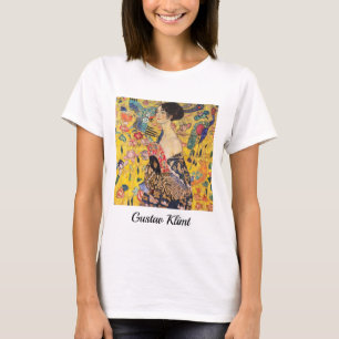 Camiseta Gustav Klimt - Senhora com Leque