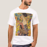 Camiseta Gustav Klimt - Senhora com ventilador<br><div class="desc">Gustav Klimt - Lady With Fan 1918</div>