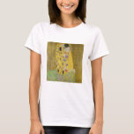 Camiseta Gustav Klimt - The Biss<br><div class="desc">Kuss Beijo/Der - Gustav Klimt em 1907-1908</div>