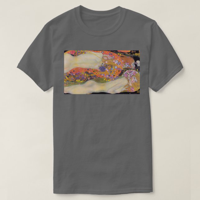 Camiseta Gustav Klimt Water Serpents II Wasserschlangen II (Frente do Design)