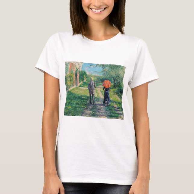 Camiseta Gustave Caillebotte - O Caminho Uphill (Frente)