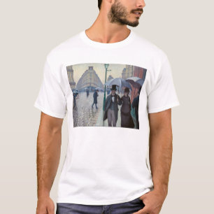 Camiseta Gustave Caillebotte - Rua de Paris; Dia Chuvoso
