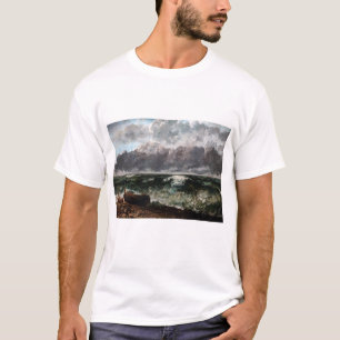 Camiseta Gustave Courbet - O Mar Tempestuoso / A Onda