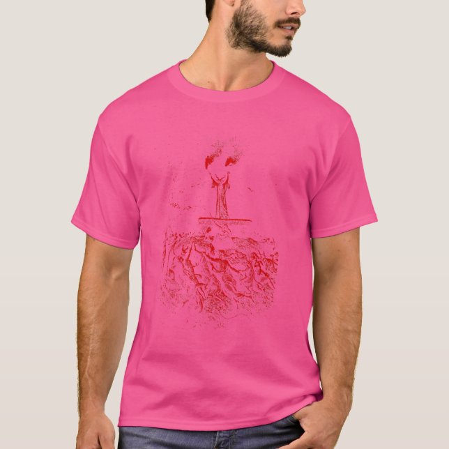 Camiseta Gustave Dore Bruxas Dançando em um Bl de Satã Sabá (Frente)