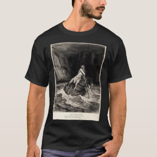 Camiseta Gustave Doré - enfileiramento de Caron/inferno de