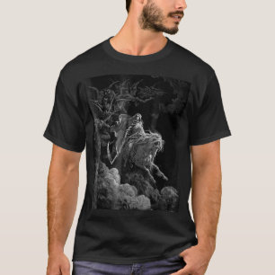 Camiseta Gustave Dore Morte Na Impressão De Arte De Cavalo