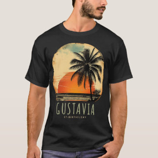 Camiseta Gustavia Rua Barthelemy Rua Barts Beach Palm Trees