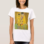 Camiseta Gustavo Klimt o beijo<br><div class="desc">O beijo pintado por Gustavo Klimt.</div>