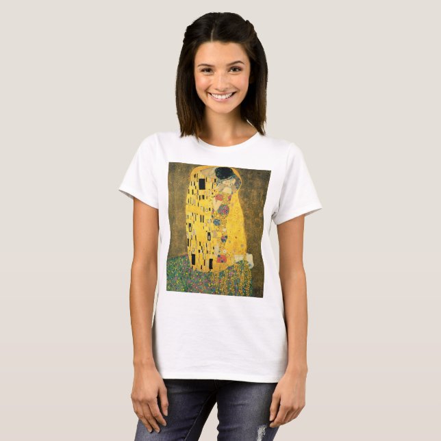 Camiseta GUSTAVO KLIMT - O beijo 1907 (Frente Completa)