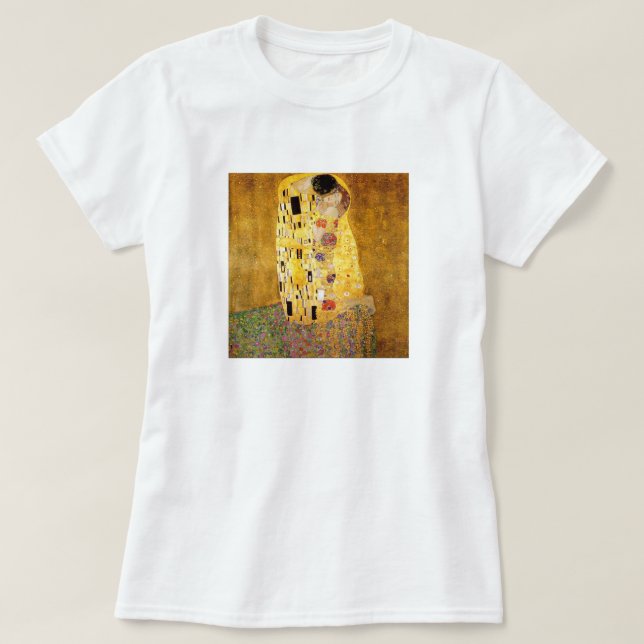 Camiseta Gustavo Klimt o t-shirt do beijo (Frente do Design)