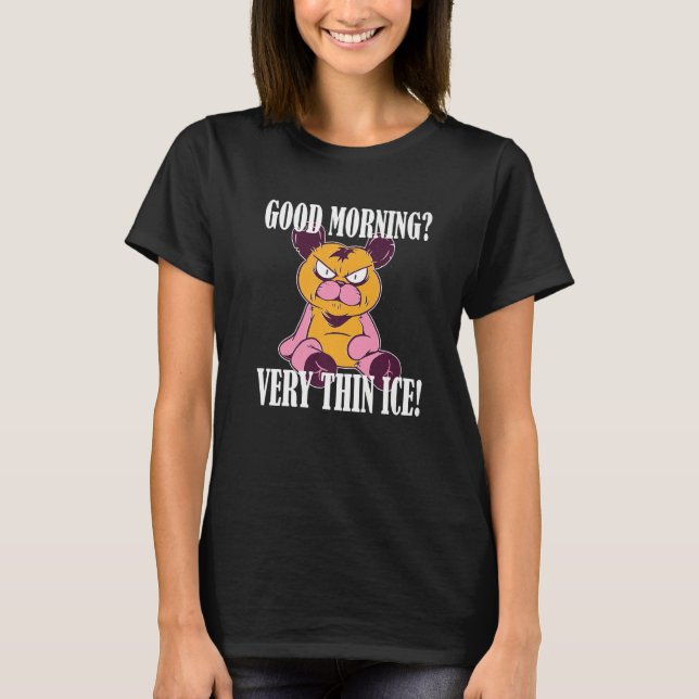 Camiseta Guten Morgen Muito fino gelo Morgenmuffel Urso de  (Frente)