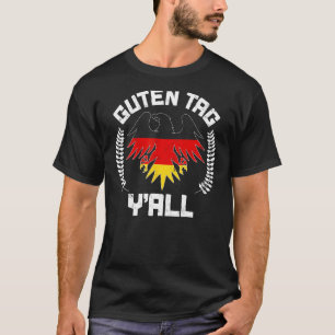 Camiseta Guten Tag Y'all Biergarten Alemanha Bandeira Alemã