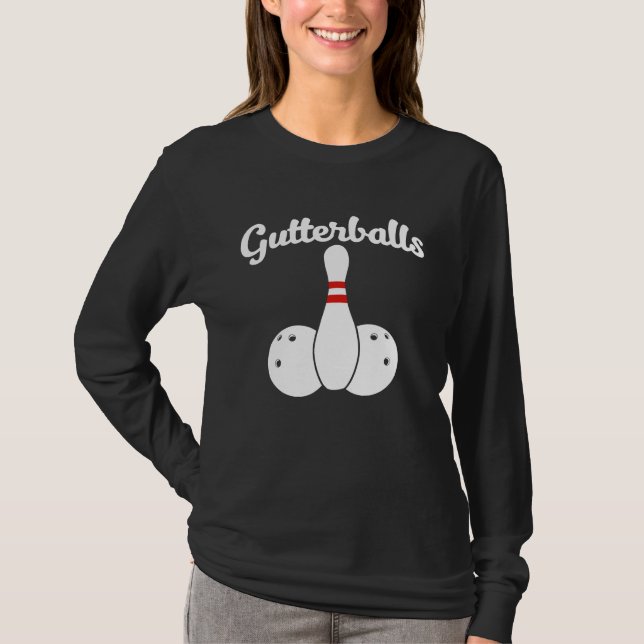 Camiseta Gutter Balls  bowling team Gutter Balls (Frente)