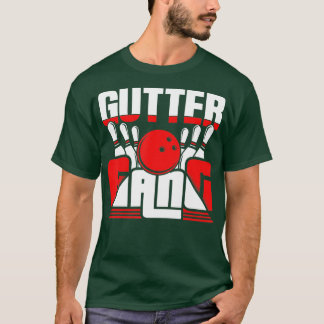Camiseta Gutter Gang Equipe da Boliche Bowler Engraçado