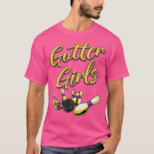 Camiseta Gutter Girls Engraçado Equipe de Boliches
