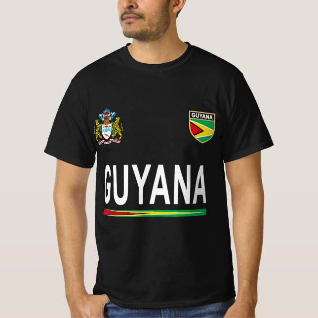 Camiseta Guyana Cheer Jersey 2017 Futebol da Guiana (Frente)