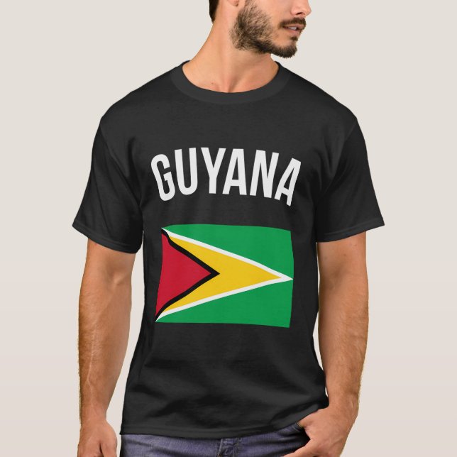 Camiseta Guyana Flag Hoodie Guyana Hoodie (Frente)