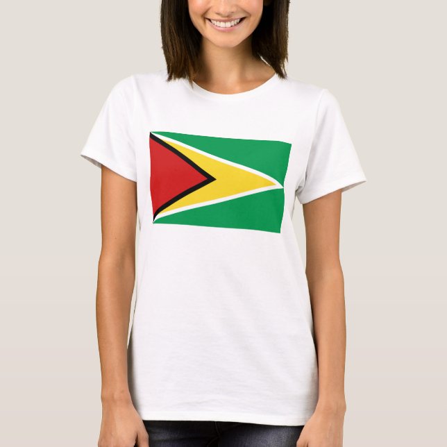 Camiseta Guyana Flag x Map T-Shirt (Frente)