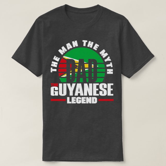 Camiseta Guyana Guyanese, Guyana - Padre (Frente do Design)
