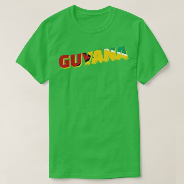 Camiseta Guyana Vintage estilo retro souvenir 2 (Frente do Design)