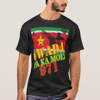 CAMISETA GWADA PA KA MOLI DRAPEAU 971 GUADELOUPE CREOLE