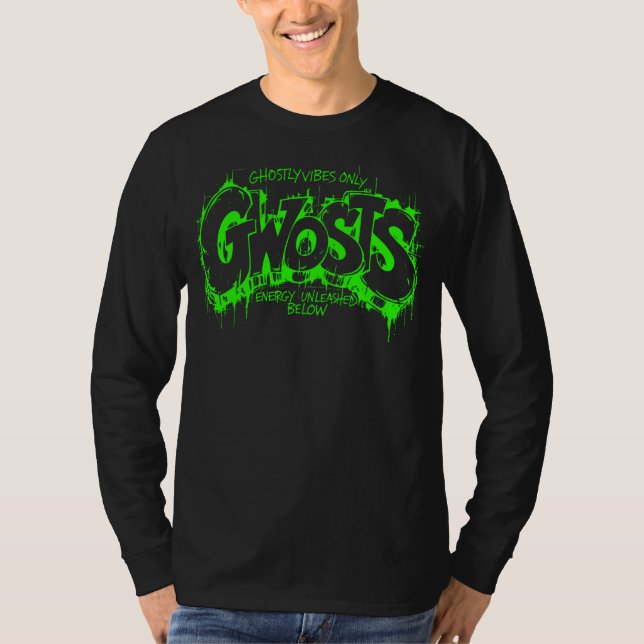 Camiseta Gwosts Graffiti Slime Manga Longa (Frente)