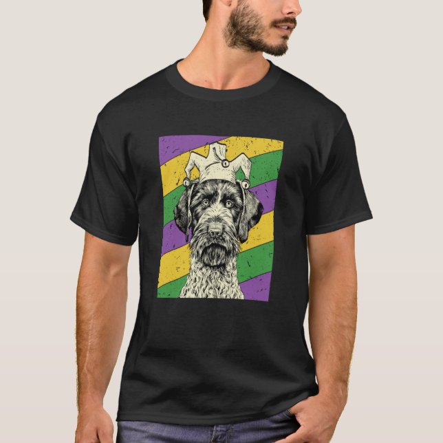 Camiseta GWP Jester Mardi Gras Dog Mom or Dad (Frente)