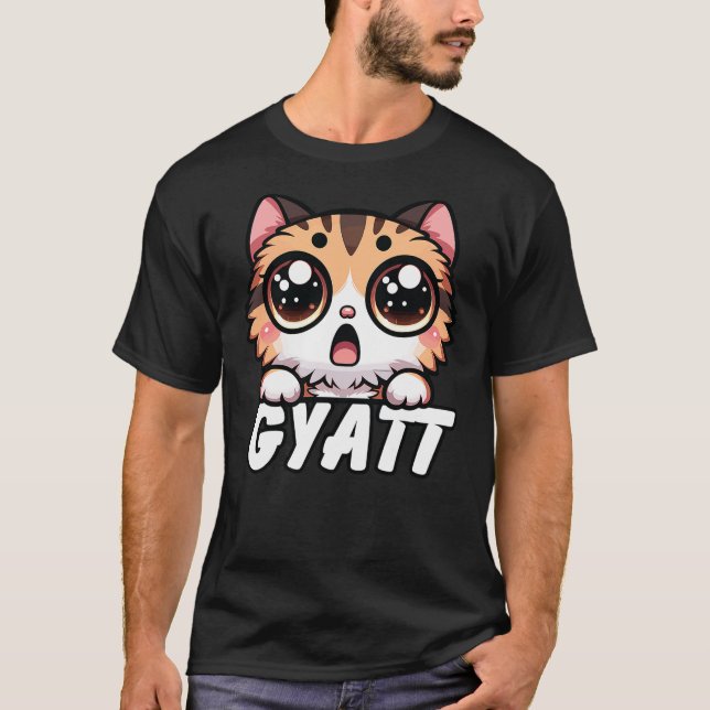 Camiseta Gyatt with Kawaii Cat, Gyatt (Frente)