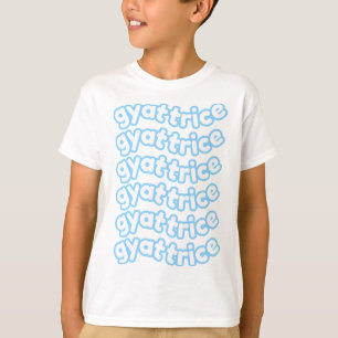 Camiseta @gyattrice Logotipo Pastel Blue Kid