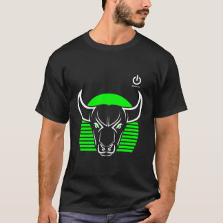Camiseta Gym Bull Head Green Gym Comboio de Malhação para c