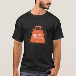 Camiseta Gym de Citação Motivacional de Exercício de Autoam