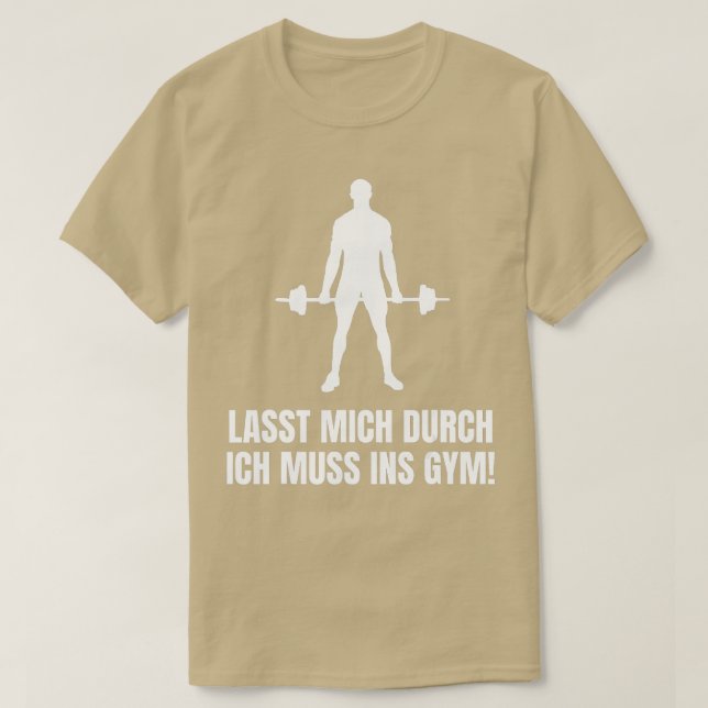 Camiseta Gym de roupa de treinamento de Barbell em elevação (Frente do Design)