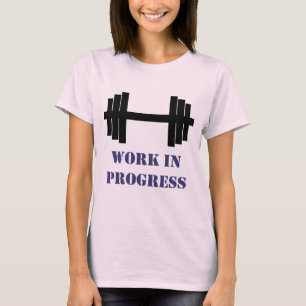 Camiseta Gym De Trabalho Em Andamento