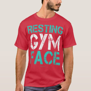 Camiseta Gym Descansado Enfrentando Engraçado Gym Workout T