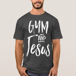 Camiseta Gym E Jesus Cristo Exercício Cristão Trabalhando