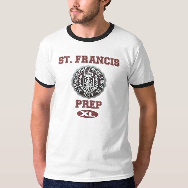 Camiseta Gym-Estilo T da preparação de St Francis (Frente)