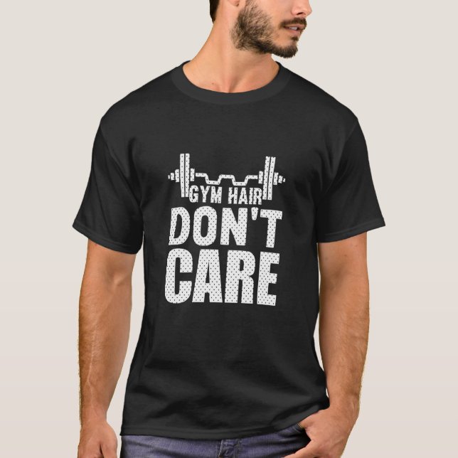 Camiseta Gym Hair Don't Care Workout  1 (Frente)