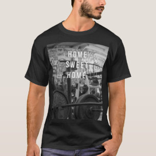 Camiseta Gym - Home Sweet Home - Barbell - Workout
