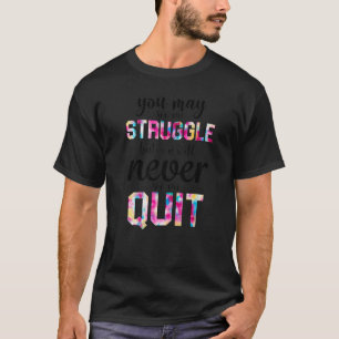 Camiseta Gym Inspirational Você Pode Me Ver Lutando Mas Nev