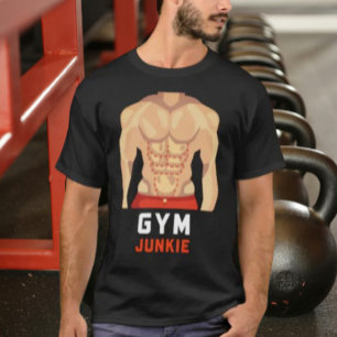 Camiseta Gym Junkie: Ilusões no corpo do Ajustado