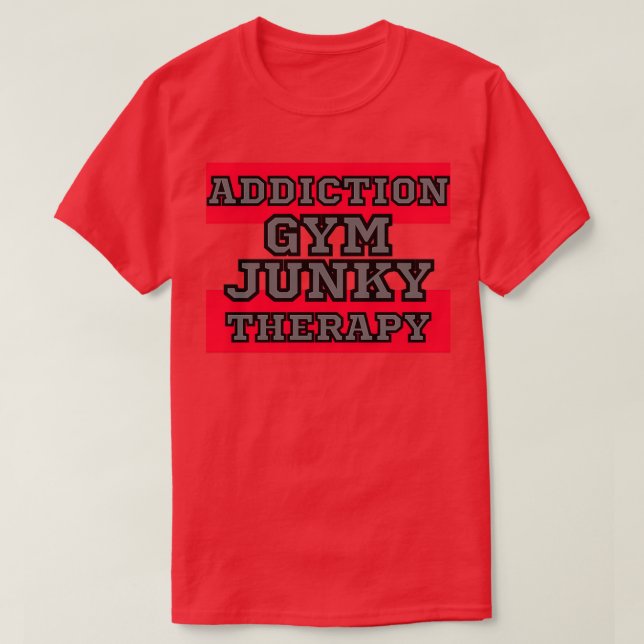 CAMISETA GYM JUNKY ADDICIONTHERAPY (Frente do Design)