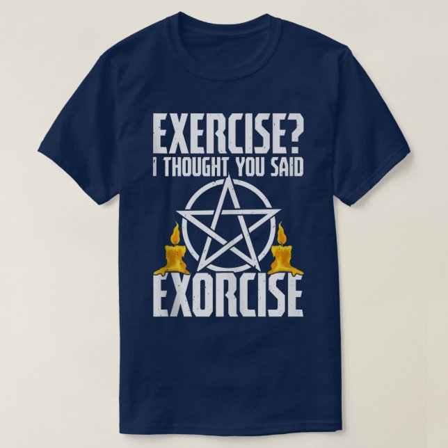 Camiseta Gym Meme Halloween Malhação Eercise Piada Funny W (Frente do Design)