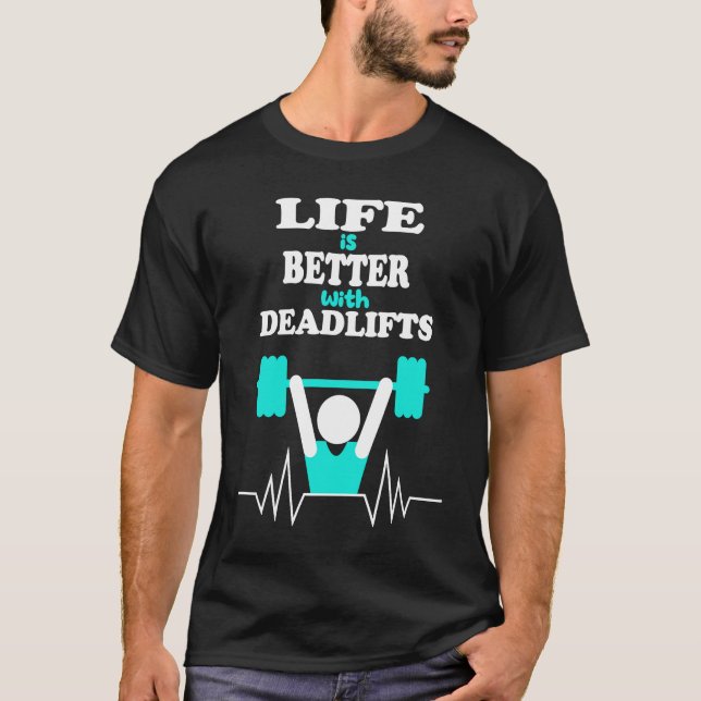 Camiseta Gym Motivation Deadlift Powerlifting Workout (Frente)