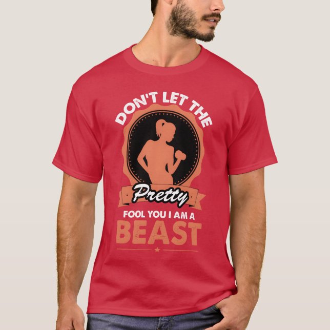 Camiseta Gym Quote WeightLifting Workout Quote Funny Fitne  (Frente)