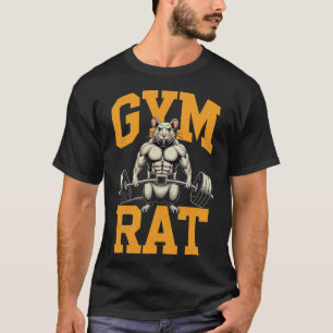 Camiseta Gym Rat Significa Rato De Gym Pesando Na Gama