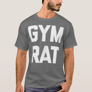 Camiseta Gym Rat, um trabalho de levantamento de pesos de m