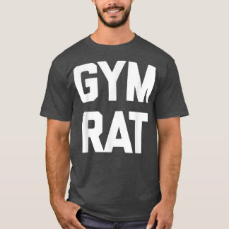 Camiseta Gym Rat, um trabalho de levantamento de pesos de m